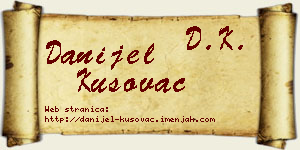 Danijel Kusovac vizit kartica